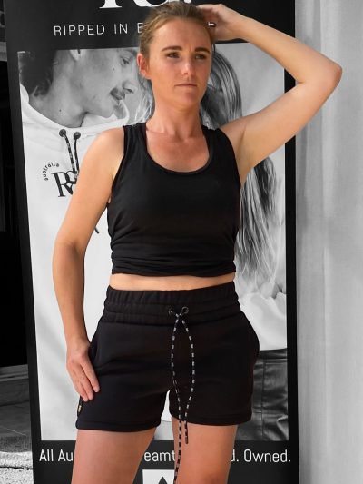 Women's Signature Collection Black Sweat Shorts